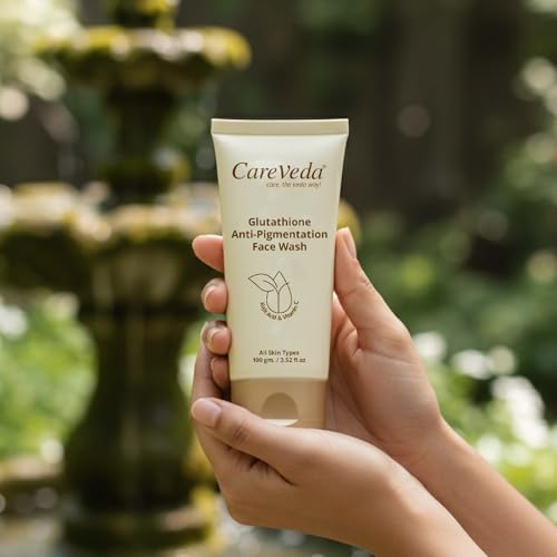 Image of CareVeda Glutathione Anti-Pigmentation Face Wash Enriched with Kojic Acid & Vitamin E 100gm