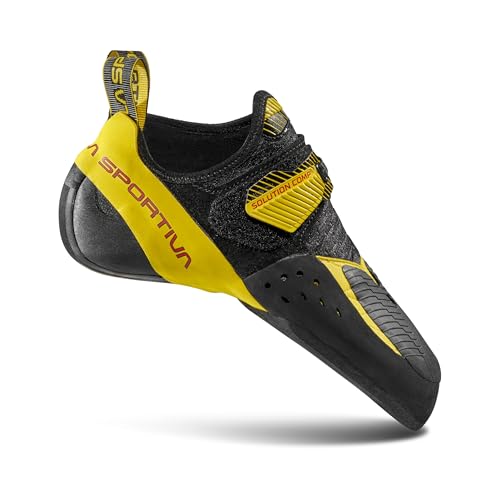 LA SPORTIVA Solution Comp - Herren Kletterschuh - Black/Yellow - 41,5