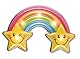 Idena 31256 - LED Wandsticker Lampe Regenbogen, mit Lichtsensor, ca. 22 x 13 cm, ideal als Nachtlicht für das Kinderzimmer