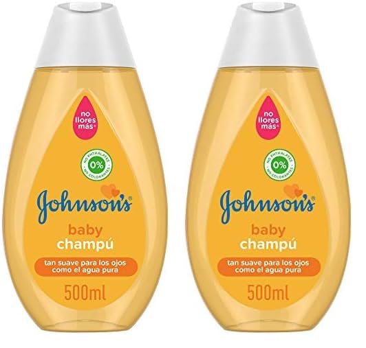 Johnson's Baby, Champú clásico, Pelo suave, brillante e hidratado, 500 ml (Paquete de 2)