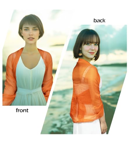 Chiffon Shawls and Wraps，Lightweight Soft Summer Silky Scarf for Wedding Evening Dresses Dating Prom Travel Beach Ball4