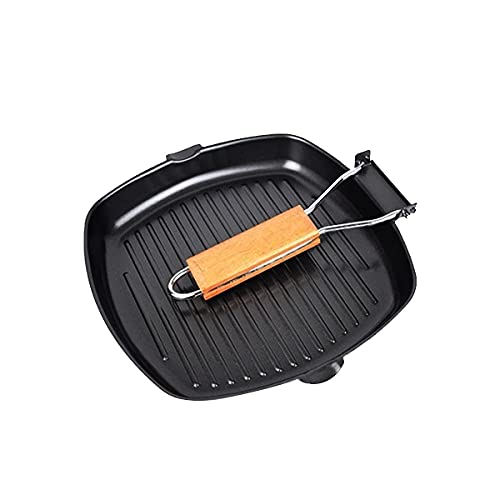 Poêle grill pour cuisson steak poisson BBQ-28cm