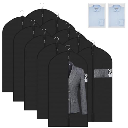 Reviews de Fundas de ropa los 5 más buscados. 41 RONSXY 10pcs 60x100 cm Protectores de Ropa Colgante y 2 Bolsas para Armario, Bolsa de traje, Fundas Ropa Reutilizable Anti-Polvo y Transpirable, Bolsas para Vestidos Largos,...