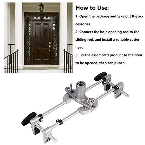 Gabarito De Encaixe De Trava Mortice, Kit De Encaixe De Trava De Porta Kit De Abridor De Furo Conven