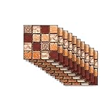ETIQUETA PARA AZULEJOS: Perfecta para cubra los azulejos feos y viejos con papel de azulejo. Esto cubre completamente azulejos del mismo tamaño.