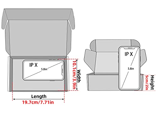 Image of 50 Pack 4 inchx8 inchx2 inch Shipping Boxes, Corrugated Cardboard Small Box Mailer, Shipping Boxes for Small Business for Gift Packing- TONESPAC (4 inchx8 inchx2 inch, Purple)
