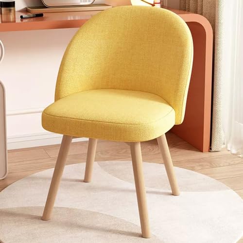 Silla de maquillaje giratoria ergonómica con respaldo lumbar para mesa de dormitorio 2
