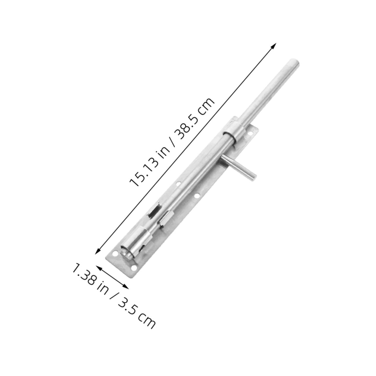 2 pièces Loquet de Porte Acier Inoxydable Épaissi Coulissant Résistant à Usure Serrure Sécurisée pour Portes Intérieures Bois et Portails Lot de Installation Facile