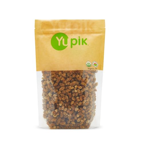 Yupik Organic Dried Mulberries, 2.2 lb (35.2 oz), Dried Fruit, Non-GMO, Vegan, Gluten-Free, No Added Sugar, Oil-Free, Healthy Snacks, Ideal for Baking & Topping image 2