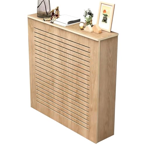 Cubre Radiadores Modernos Tablero Compuesto de Madera y Plástico Cubre Radiador Pequeño Estante para Radiador Cubreradiador para Salón Dormitorio Baño Fácil Montaje(100x80x20cm)
