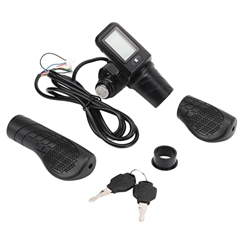 Electric Bike Throttle Grip Set with LCD Panel for 22.5mm