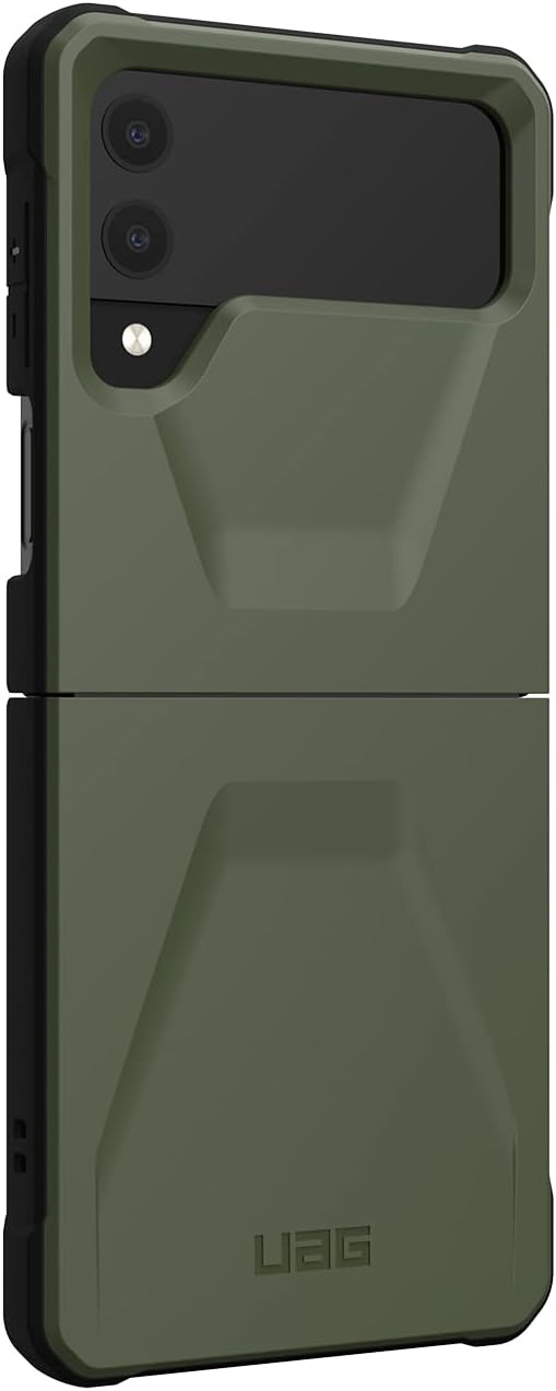 URBAN ARMOR GEAR UAG-GLXZFLP4-C-OL Galaxy Z Flip 4 Shockproof Case, Olive Green