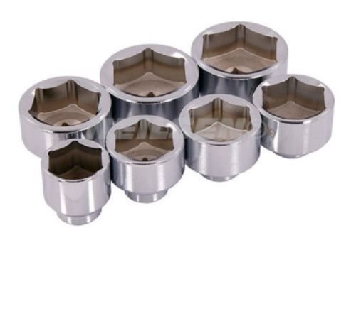 vector tools 7 PC OIL FILTER CARTRIDGE SOCKET SET METRIC 24 27 29 30 32 36 38mm