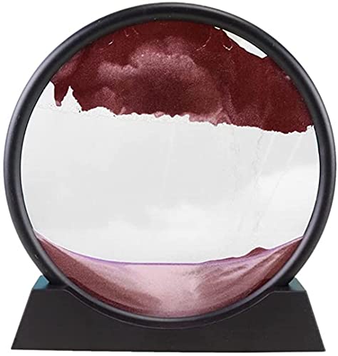 Sculpture Artisanale Verre rond 3D Quicksand Peinture Sculpture Statue Statue de Sand Scène Scène de Scène de Scène Visual Visual Quicksand Peinture Décoration de maison d'intérieur ( Color : G )