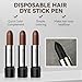 MLSMILE Hair Color Touch-Up Stick Hair Dye Pen, 3PCS Coffee Hair Color Stick, Long Lasting Fast Staining Cover Gray Hair, Compact and convenient, Physical covering&Safety