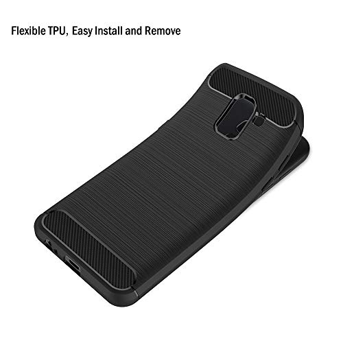 AICEK Cover Samsung Galaxy J6 2018, Nero Custodia