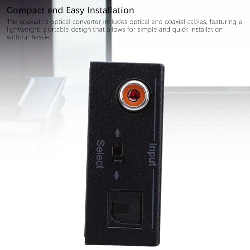 Convertidor Coaxial a óptico bidireccional adaptador audio digital Toslink para altavoz y DVD 4