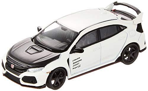 MINI GT MGT00065-L-1/64 Honda Civic Type R (FK8) Championship Blanco TE37 (LHD)