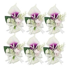 6 Purple Wrist Flower