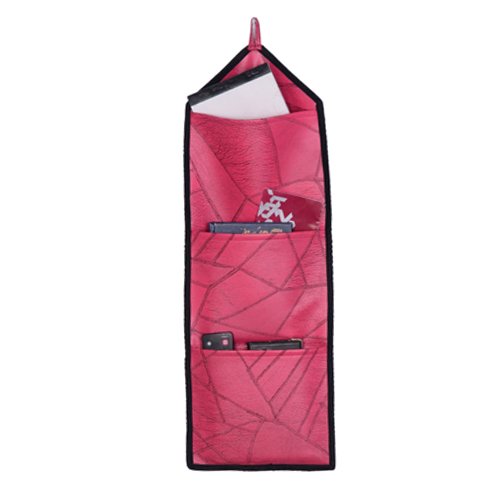ABV TradersWall Hanging Storage Pockets, Storage Orgainzer (Dark Pink)
