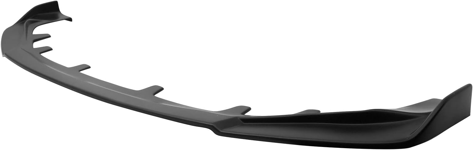 Compatible with 2014-2016 Lexus IS250 IS300 IS350 F Sport Front Bumper Lip IKON Style Unpainted Black PP