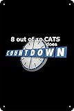 8 Out of 10 Cats Does Countdown (2013) ショー ヴィンテージ メタル ブリキ看板 レトロスタイル 壁飾り板 装飾 メタルサイン 8x12インチ