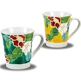 和座の蔵 おしゃれ コーヒーマグ 九谷焼 マグカップ ペア セット 色絵山茶花 陶器 高級 ブランド 食器 日本製 結婚祝い 還暦祝い 古希祝い 喜寿祝い 母の日 父の日 敬老の日 プレゼント ギフト