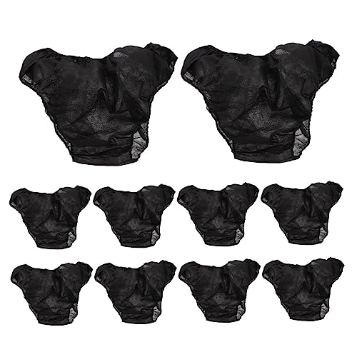 KOMBIUDA 10 Piezas Braguitas Desechables para Mujer Unidades Bragas de Tela No Tejida Transpirables Elásticas y Cómodas para SPA Masajes y Sauna
