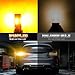 iFunyLED 2PCS 3157 LED Bulb, Super bright 3156 3056 3057 3047 3457 4157 LED, Anti Hyper Flash CANBUS Error Free, Replacement Light Kit Set for Car Turn Signal Blinker Lights - Amber