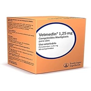 Vetmedin Boehringer Ingelheim 50 Comprimidos Mastigáveis para Cães - 1,25 mg - 3 41c OgZz0SL. SS300