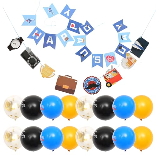 La Mejor Lista de globos dia del padre - los más vendidos. 46 WHAMVOX 1 Juego Arte Latte Día Del Padre Adorno De Fiesta Decoracion Con Globos Dia Del Padre Globos Del Dia Del Padre Guirnalda Globos De Feliz Dia Anniversary De Papá Emulsión