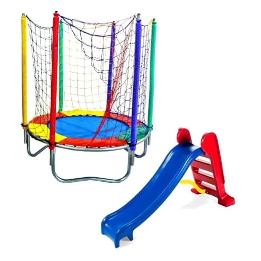 Cama Elástica Trampolim Pula Pula 1,40m + Escorregador Médio 3 Degraus