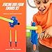 Nerf Duel Swords Set - Retractable Swords with Glow in the Dark Feature - Integrated Knockdown Targets - Kids Fencing Game, Green, Blue, Orange