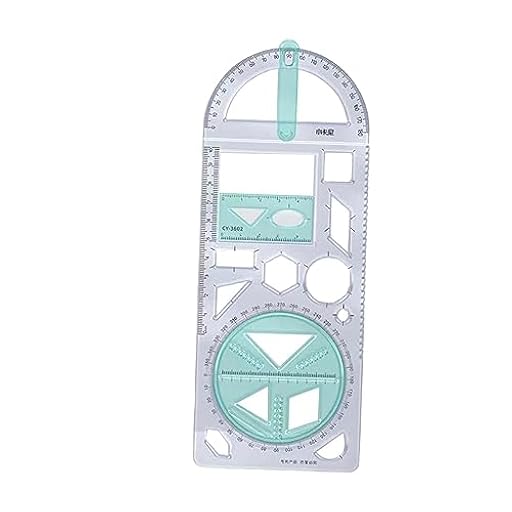 Colcolo Regla Geométrica Multifuncional Reglas de Dibujo para Oficina Plantilla de Medición de Formas Múltiples Plantilla de Dibujo de Plantilla de Medición P, estilo B | Ya disponible en tu tienda friki favorita! En mundofriki.es!