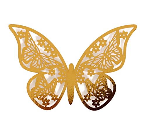 10 Pzas Stickers Vinilos 3D Mariposa Decorativos miniatura 1