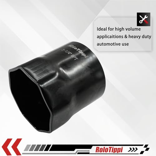 Image of 3-1 /4-Inch 8 Point Wheel Bearing Locknut Socket, 3 /4-Inch Drive, for Axle Nut Socket, Remove and Install Wheel Bearing Nuts, Carbon Steel, Powder-Coated (3-1 /4 inch 8PT, 3 /4 inch Drive)