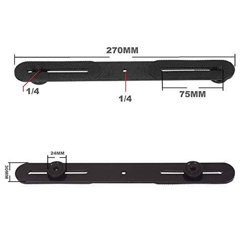 Usjbgo XY-10001 Dual Flash Bracket 27Cm/10.6Inch Camera Mount Tripod Bracket thumb #5