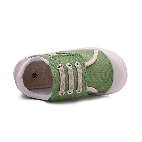 Peggy Piggy Boy'S&Girl'S Canvas Shoes Slip-On Lightweight Sneakers Cute Casual Running Shoes(20305-Grn-29) Green thumb #2