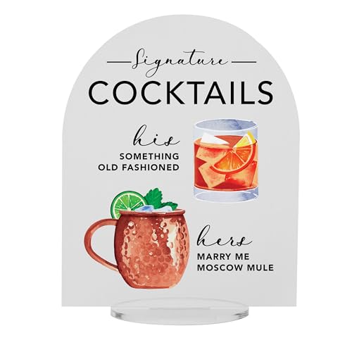 Elation Factory Co. Signature Cocktail Sign | Acrylic Wedding Bar