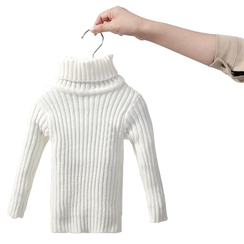 Baby Boys Turtleneck Knit Sweaters Toddler Girls High Collar Pullover Sweater Size 1-8T2