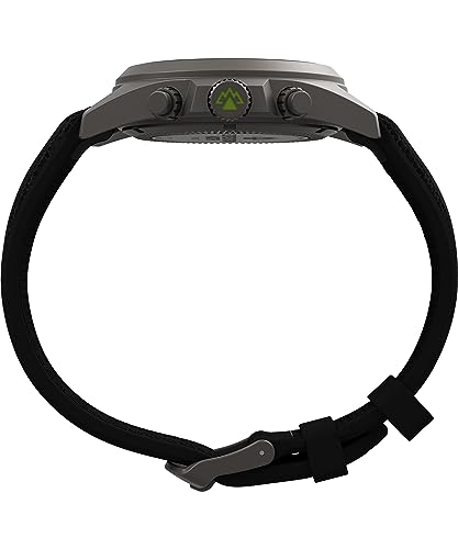 Timex Men's Expedition North Field Post 43mm Watch - Black Strap Green Dial Titanium Case