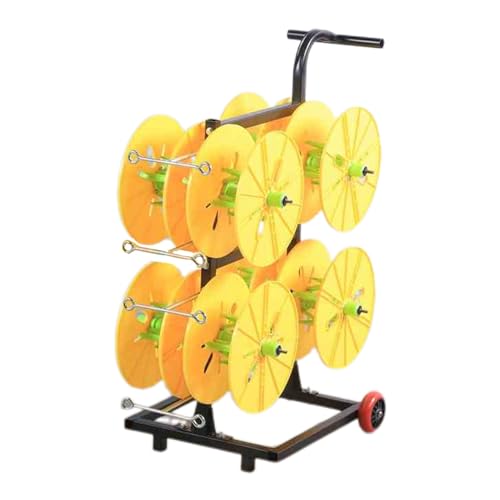 Wheeled Spool Holder, Rolled Wire/Cable Dispenser Heavy Duty Conduit Display And Storage For Industrial Workplace Nylon Accessory Holder(8-volumes)