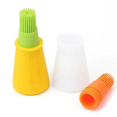 DANMEI 1pc Random Color Grill Oil Bottle Brush Tool Heat Resistant Silicone BBQ Basting Brush Barbecue Cooking Oil Pastry Oil Brushes