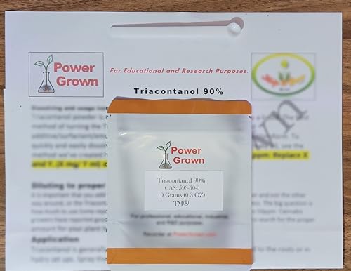 Triacontanol 10g kit, Measuring Spoon, proprietary Instructions, Calculation tables and SDS. All orders come with free tracking.