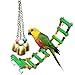 Zonster 1pc Perico Loro del Cockatiel Jaula del Loro Juguetes Set-Subida De Escaleras Teleférico Juguete Puente