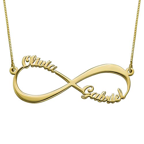 Custom Infinity Couples Name Necklace