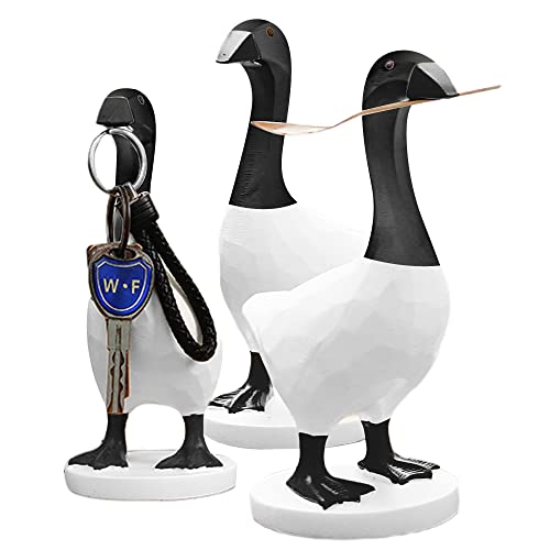 GRAPMKTG Magnetic Goose Key Holder Cute Home Decor Kawaii Room Office Table Desk Decor Aesthetic Funny Bedroom Decor Housewarming Gifts for Women Men1 Pack Canada Goose