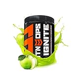 MTN OPS Ignite Supercharged Energy Drink and Focus Enhancer, Green Apple Flavor, 45 Servings Per Container