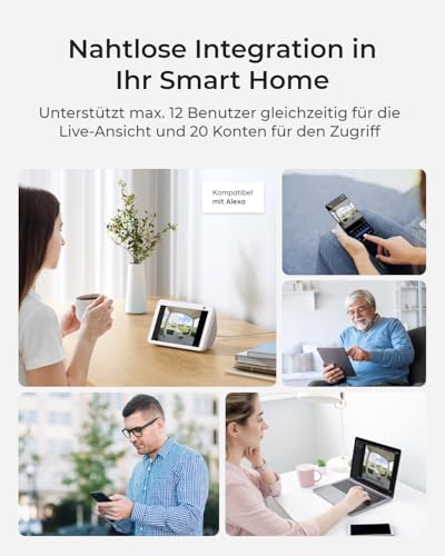 Reolink Video Doorbell, Akku Türklingel mit Kamera, 2K Kabellose Videotürklingel mit 1:1 Kopf-bis-Fuß-Ansicht, 2,4/5GHz WLAN, Personen/Fahrzeug/Paketerkennung, 2-Wege-Audio, Ohne Monatsgebühr