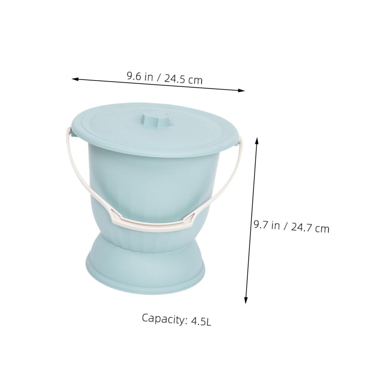 BCOATH Chamber Pot Lid Portable Urinal for Men Women Bedridden Reusable Spittoon Easy to Clean Sturdy Construction